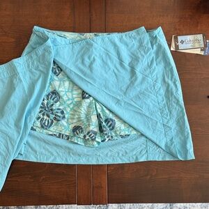 Columbia Aqua Wrap Skort with Patterned Inner Shorts